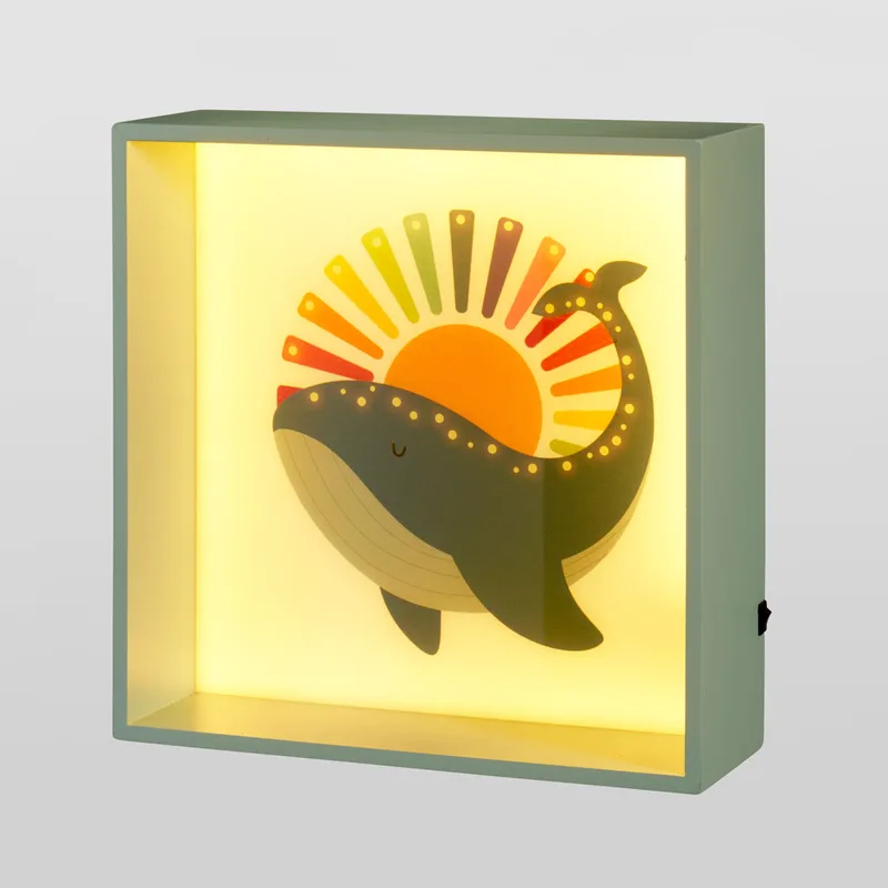 Διακοσμητικό Τοίχου Με Led (30x10x30) K-M Whale DD1200020
