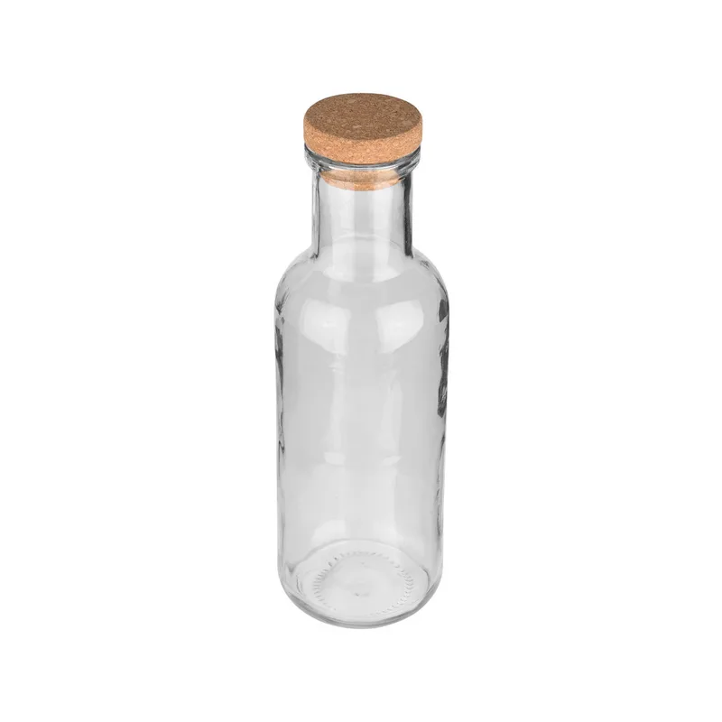 ESTIA ΜΠΟΥΚΑΛΙ ΓΥΑΛΙΝΟ 1000ml ΜΕ ΚΑΠΑΚΙ ΦΕΛΛΟΥ ΓΚΡΙ 01-21863
