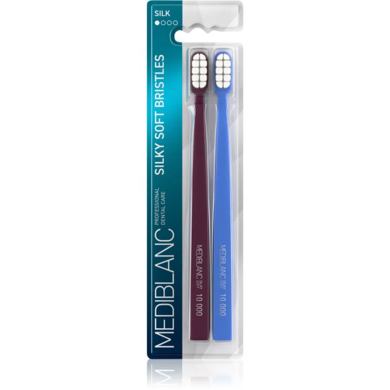 MEDIBLANC Toothbrush Silk οδοντόβουρτσα με απαλές τρίχες 2 τμχ