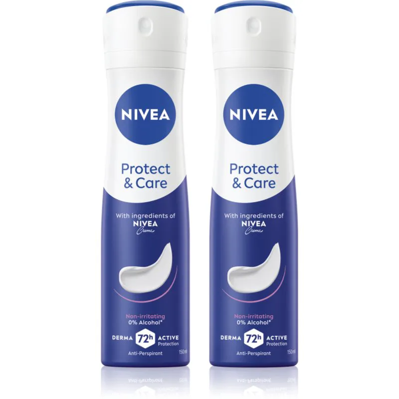 NIVEA Protect & Care αντιιδρωτικό σε σπρέι επωφελής συσκευασία