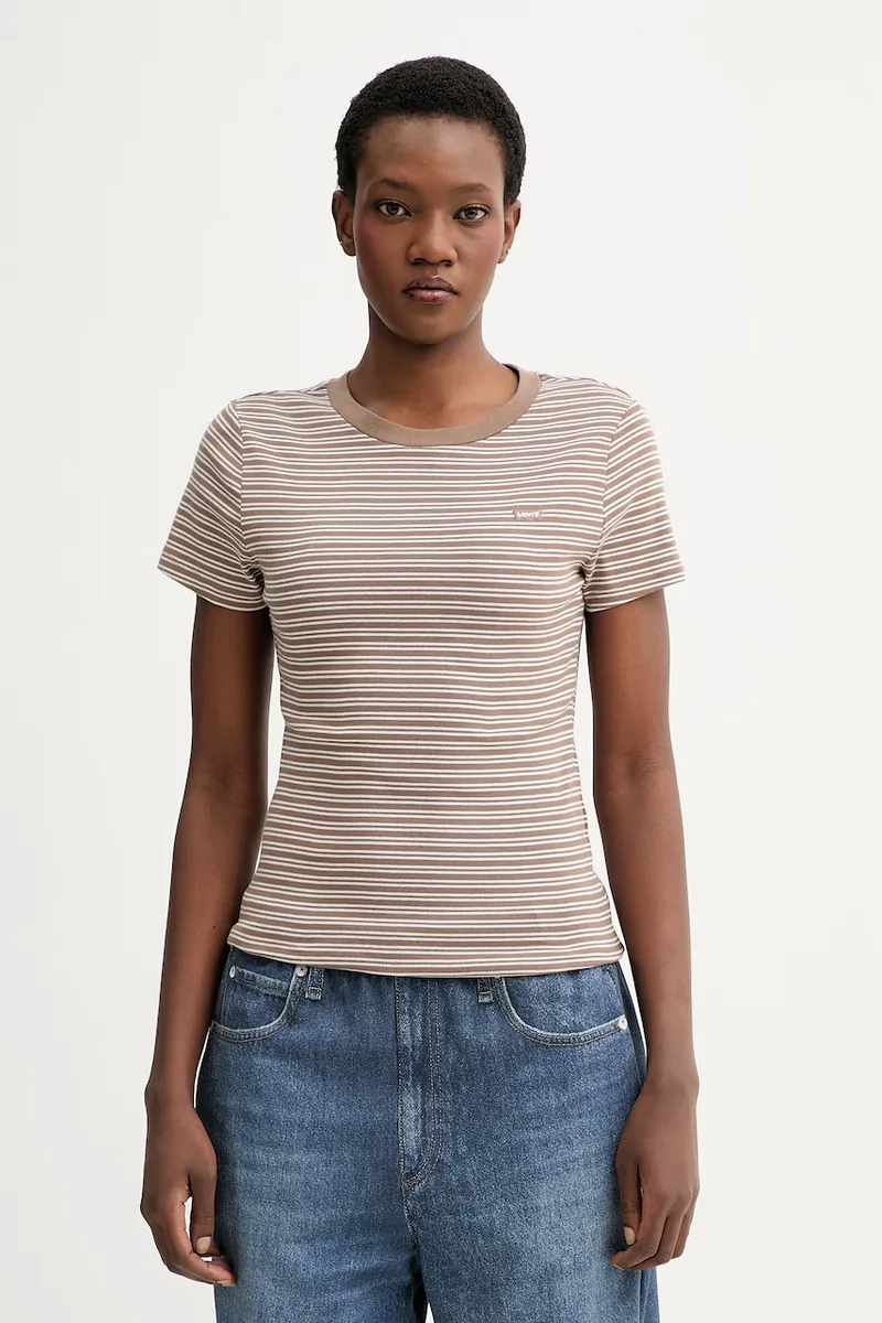 Βαμβακερό μπλουζάκι Levi's ESSENTIAL HM SS