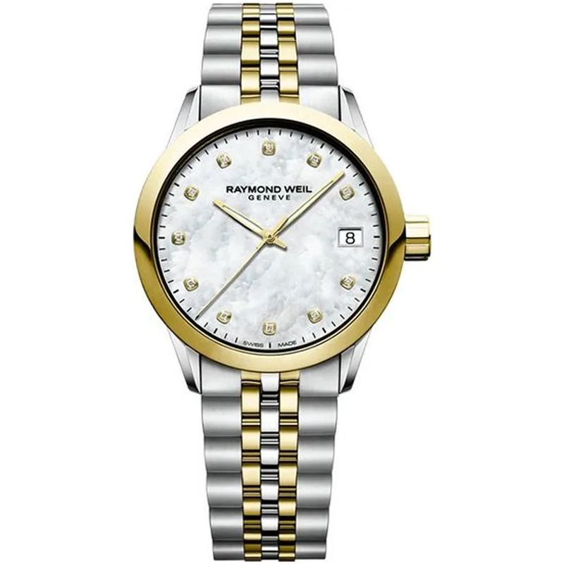 RAYMOND WEIL Diamonds Two Tone Stainless Steel Bracelet 5634-STP-97081