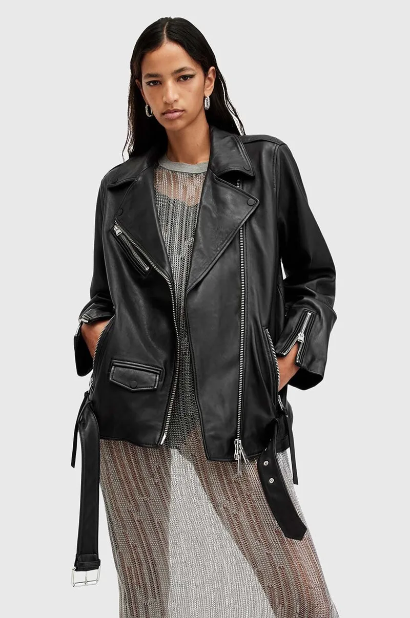 Δερμάτινο μπουφάν AllSaints BILLIE