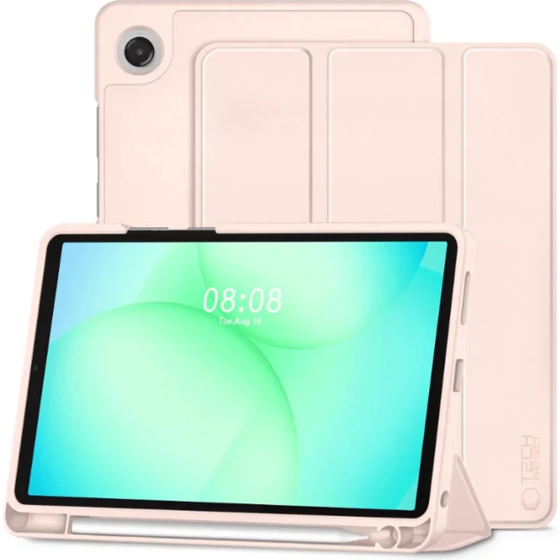 Θήκη Samsung Galaxy Tab A11 / A9 8.7" X133 / X135 / X110 / X115 Tech-Protect SC Pen Smartcase Flip με Υποδοχή για Γραφίδα - Ροζ (5906302334971)
