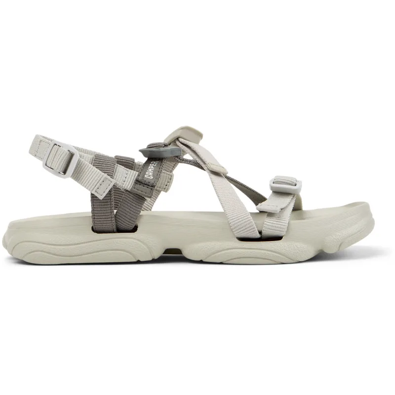 CAMPER Karst Sandal - Πέδιλα Για Γυναικεία - Γκρι, Μέγεθος 39, Cotton fabric
