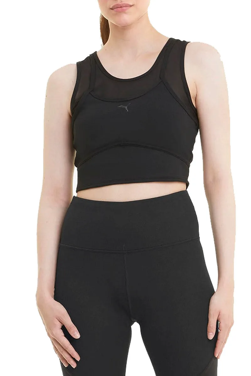Μπουστάκι Puma Studio Layered Crop Top 520223-01 Γυναικείο