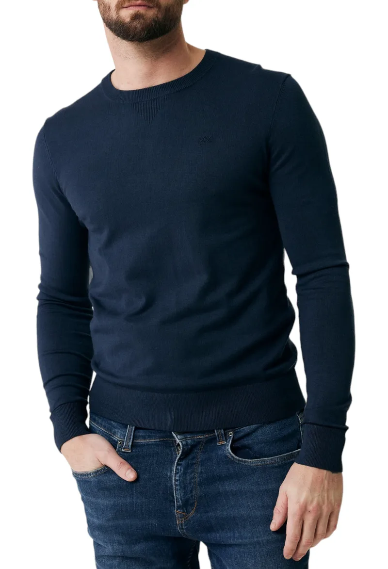 Μπλούζα Μακρυμάνικη Mexx Brian Crew Neck AO0921033M-Navy Ανδρικό
