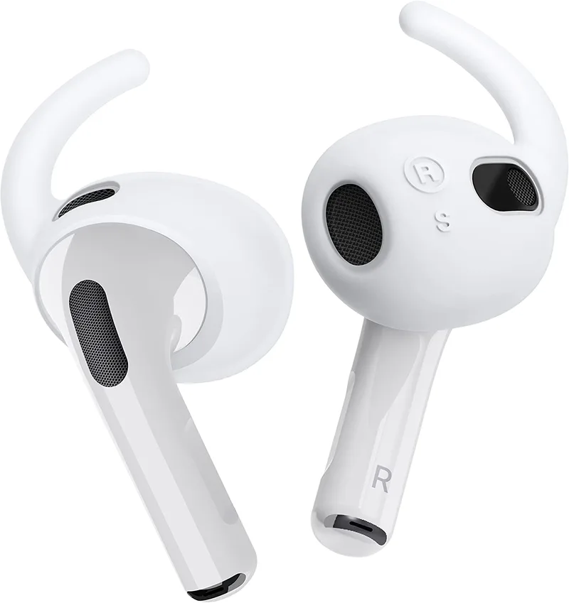 Elago Earbuds Hook - Αντιολισθητικά Καλύμματα Premium Σιλικόνης με Γάντζο Apple AirPods 3rd Gen - Nightglow Blue - 4 Τεμάχια (EAP3-BUDSHK-LUBL)
