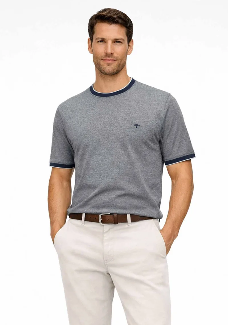 Fynch Hatton Μπλούζα O Neck - 1603 1912 685 Navy