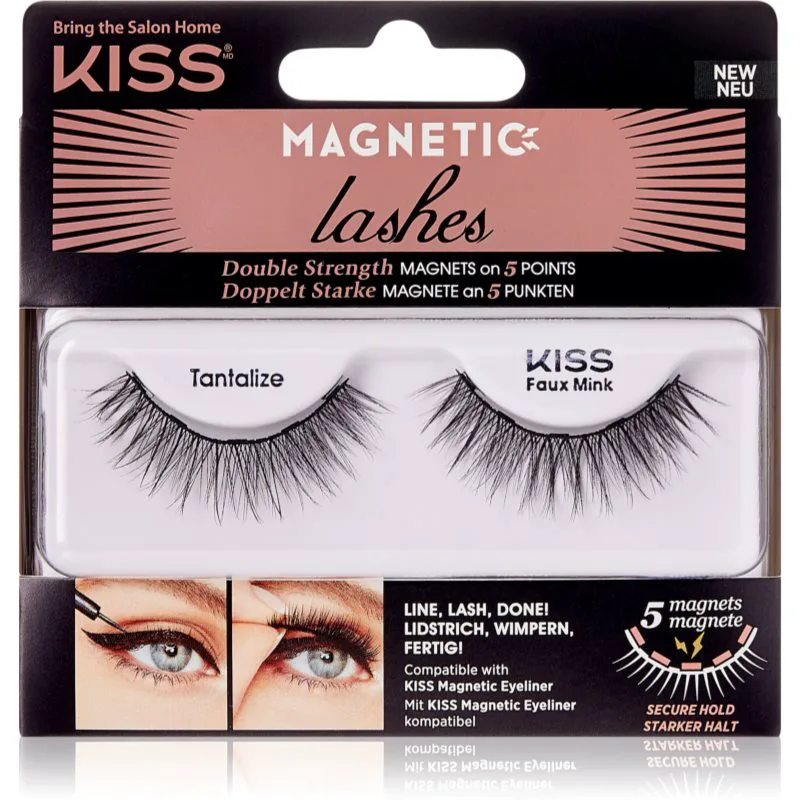 KISS Magnetic Lashes Μαγνητικές βλεφαρίδες 04 Tantalize 1 ζευγάρι