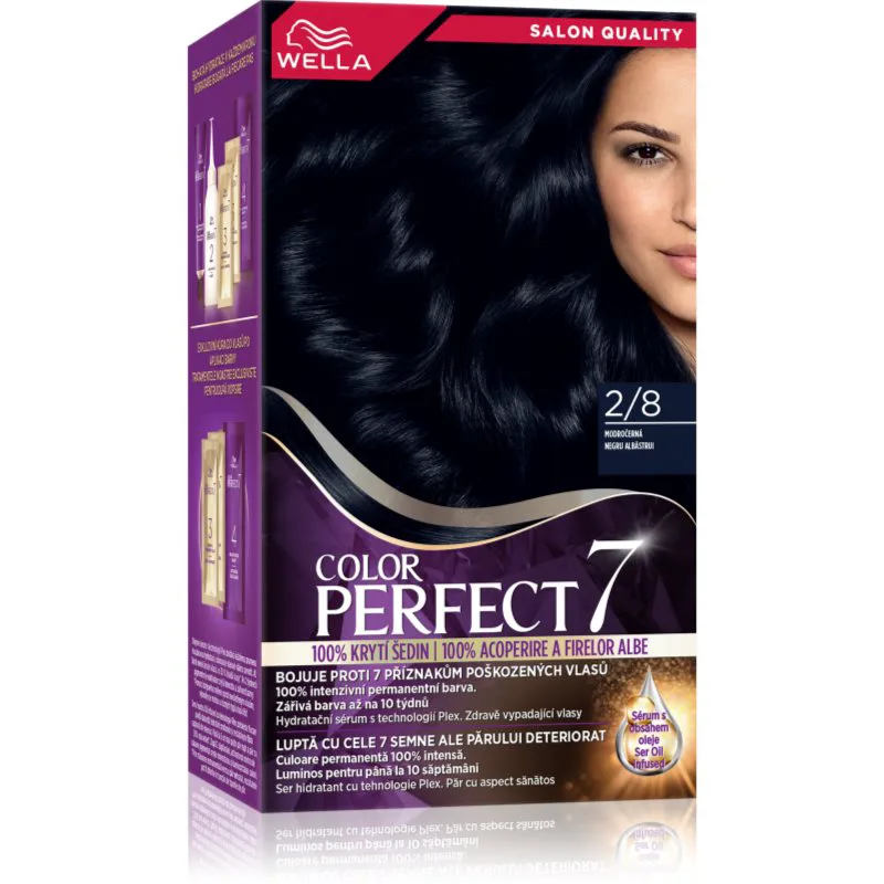 Wella Color Perfect βαφή μαλλιών απόχρωση 2/8 Blue Black 1 τμχ