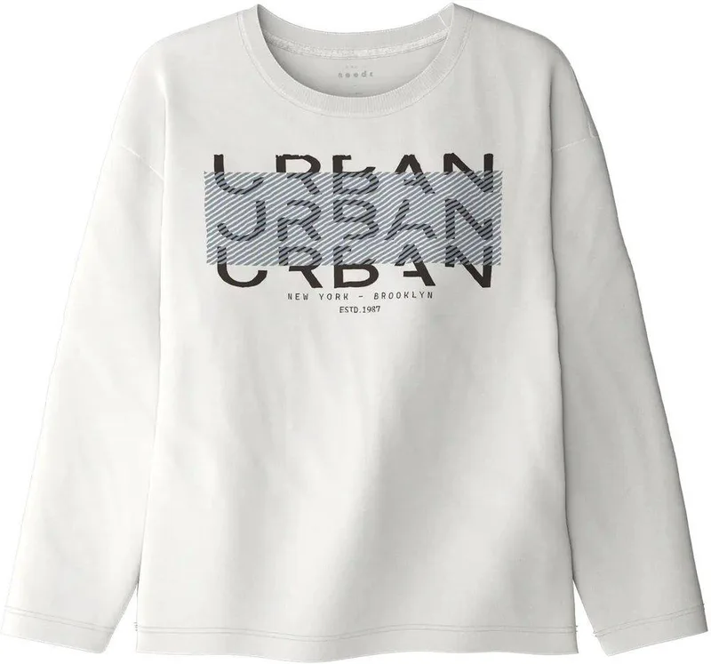 ΜΠΛΟΥΖΑ ΜΑΚΡΥΜΑΝΙΚΗ NAME IT NKMVICTOR URBAN 13234715 ΛΕΥΚΟ (122-128CM)-(7-8 ΕΤΩΝ)
