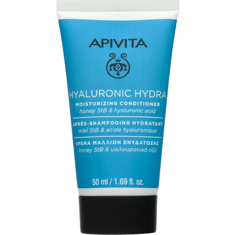 Apivita Hyaluronic Hydra Moisturizing Conditioner with Hyaluronic Acid & Honey StB Κρέμα Μαλλιών Ενυδάτωσης με Υαλουρονικό Οξύ & Μέλι Travel Size 50ml
