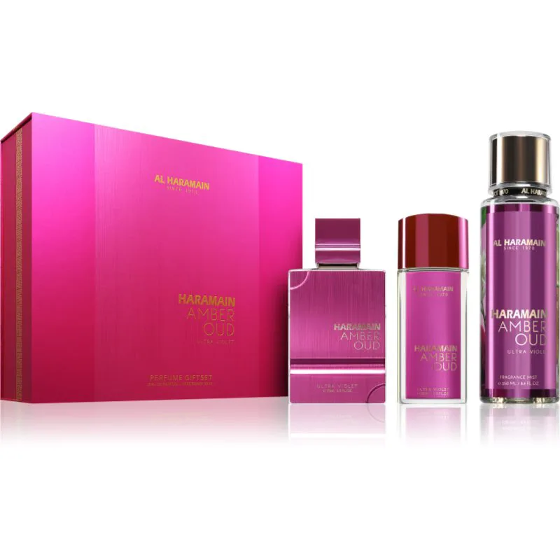 Al Haramain Amber Oud Ultra Violet σετ δώρου για γυναίκες 1 τμχ