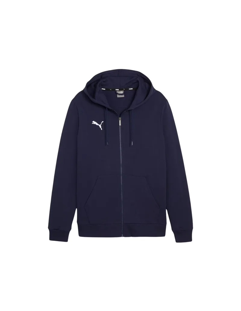 Puma teamGoal Casuals Hooded Kids' Sweatshirt Navy Blue 658596 06