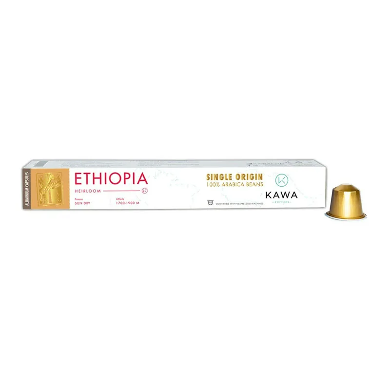 Kawacom - Ethiopia Heirloom κάψουλες αλουμινίου συμβατές με Nespresso 10 τμχ