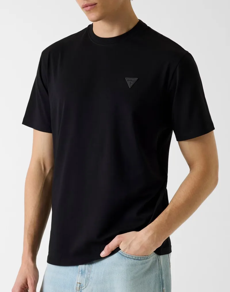 GUESS CN SS SMALL PATCH COTTON MODAL ΜΠΛΟΥΖΑ ΑΝΔΡΙΚΟ M6GI21K3053-JBLK Black