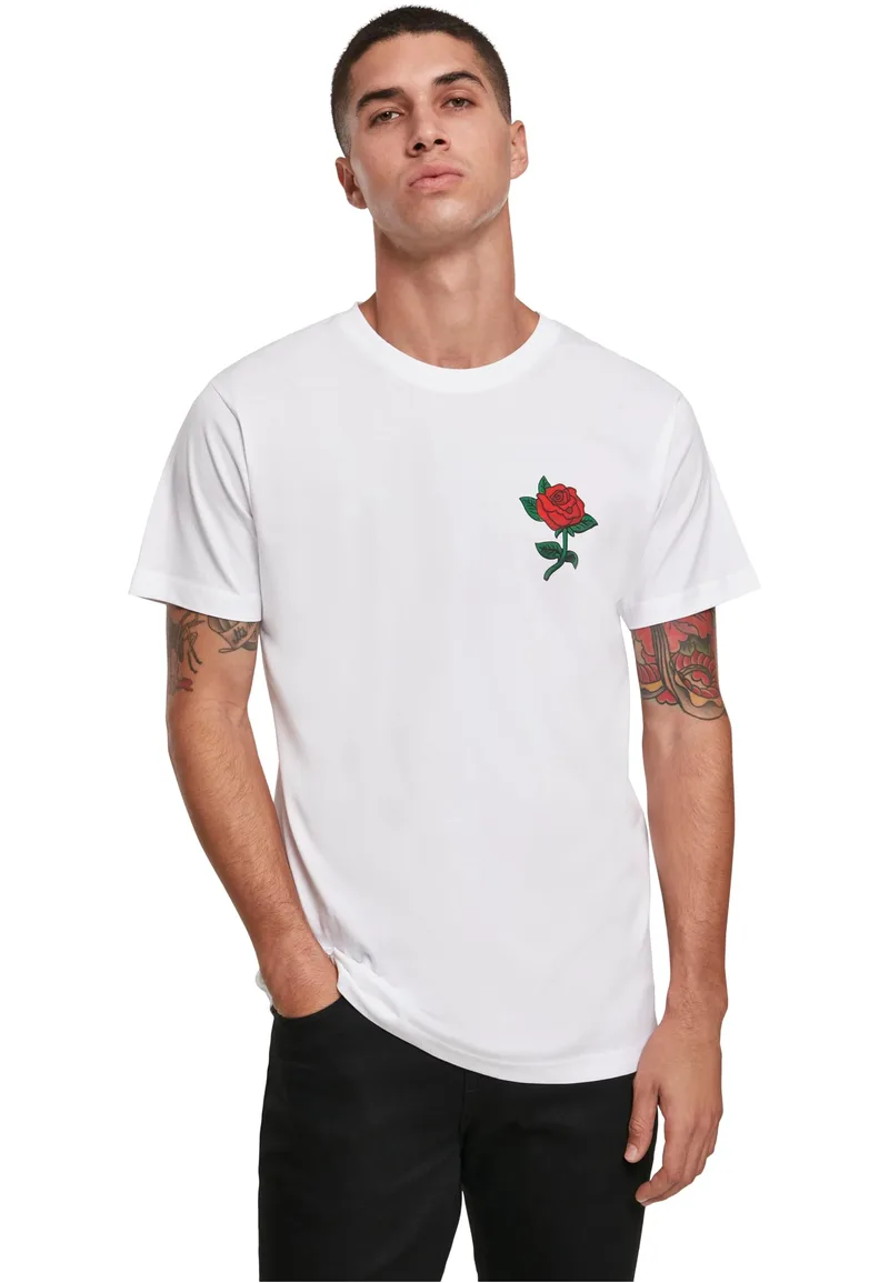 T-Shirt Rose Mister Tee MT557 White