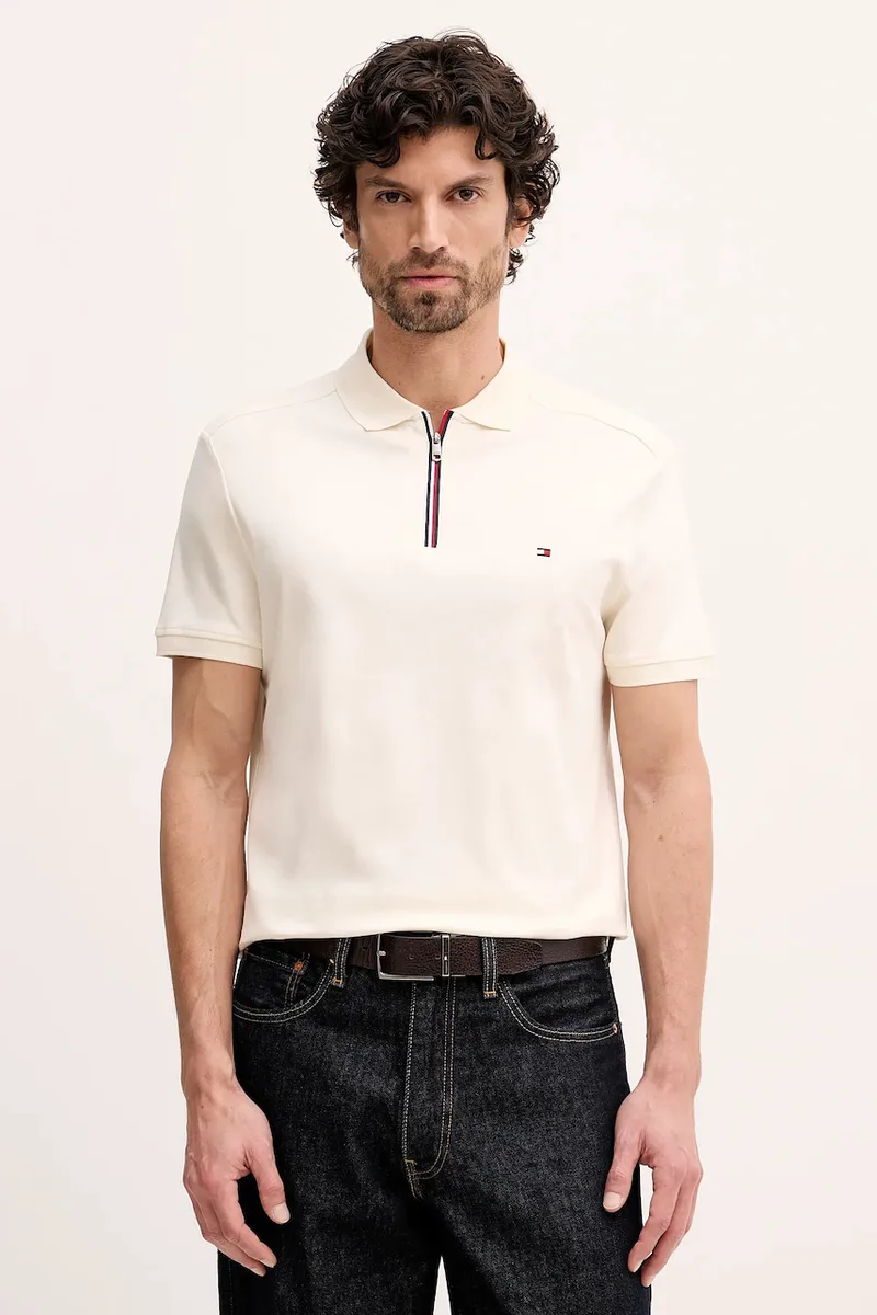 Βαμβακερό μπλουζάκι πόλο Tommy Hilfiger