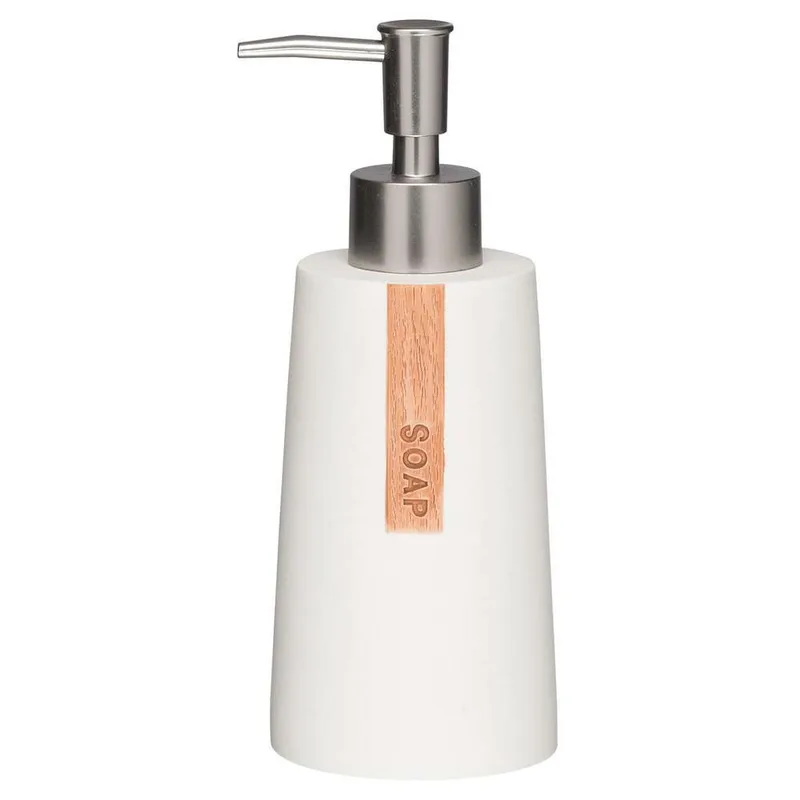 Ντισπένσερ Polyresin 275ml-7,4x18,5εκ. Pierra White Sealskin 361870210 (Υλικό: Polyresin, Χρώμα: Λευκό) - sealskin - sl-361870210