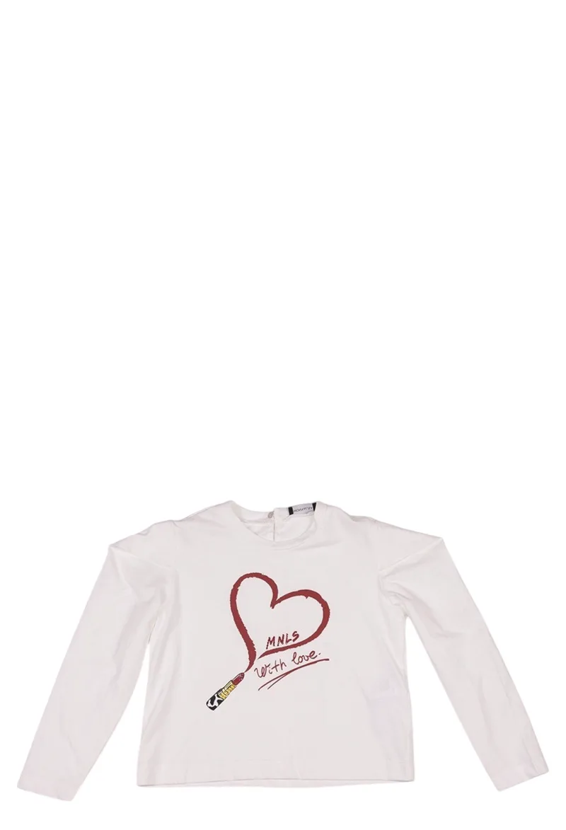 Μπλούζα Μακρυμάνικη Monnalisa St. Cuore Jersey 418615PO 8206-0001 Κορίτσι