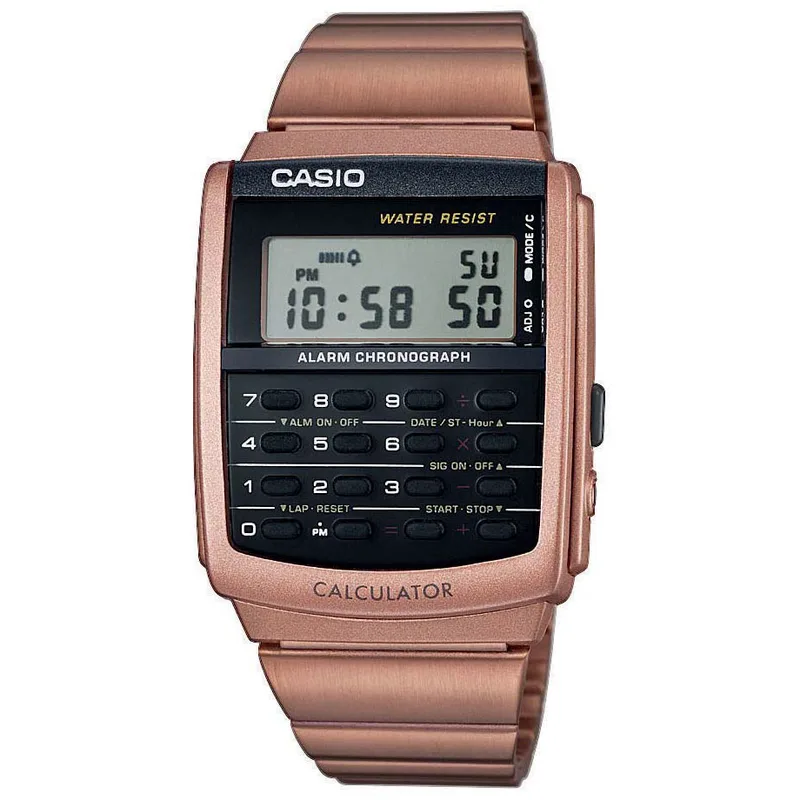 CASIO Collection Rose Χρυσό Stainless Steel CA-506C-5AER
