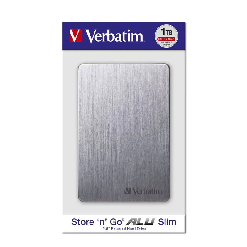 Verbatim Store n Go 2,5 ALU 1TB USB 3.2 Gen 1 Space Gray 53662