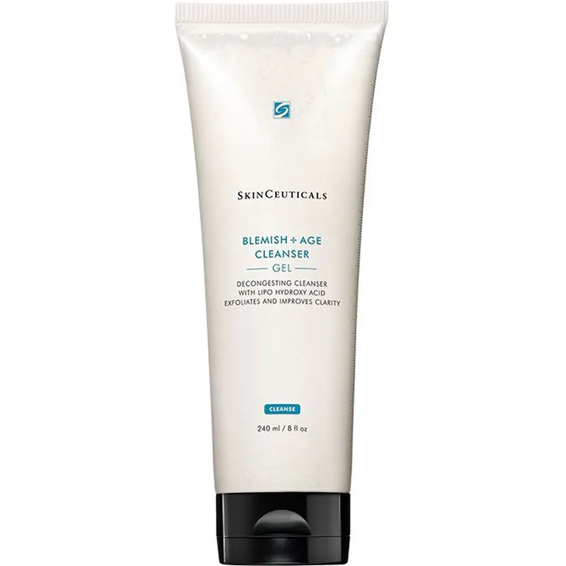 Skinceuticals Blemish & Age Cleanser Gel Καθαρισμού Προσώπου με Λιπο-Υδροξυοξέα που Εξυγιαίνει, Απολεπίζει & Λειαίνει Λιπαρές με Τάση για Ακμή Επιδερμίδες 240ml