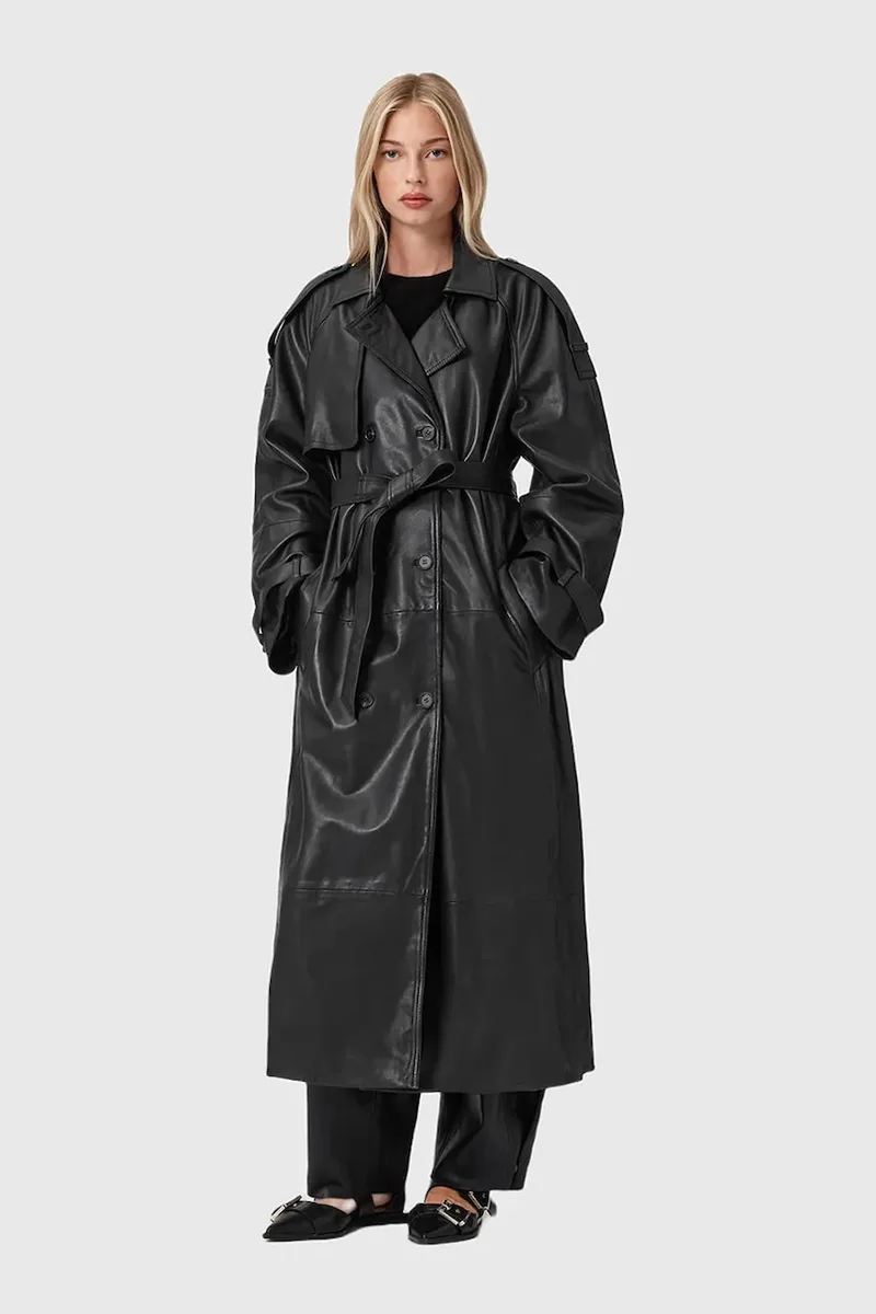 Δερμάτινο παλτό AllSaints REED