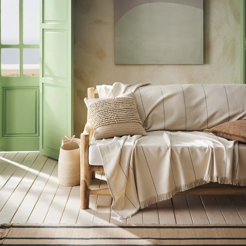 Ριχτάρι Καναπέ Διθέσιου (220x250) Gofis Home Izara Natural/Grey 185/05