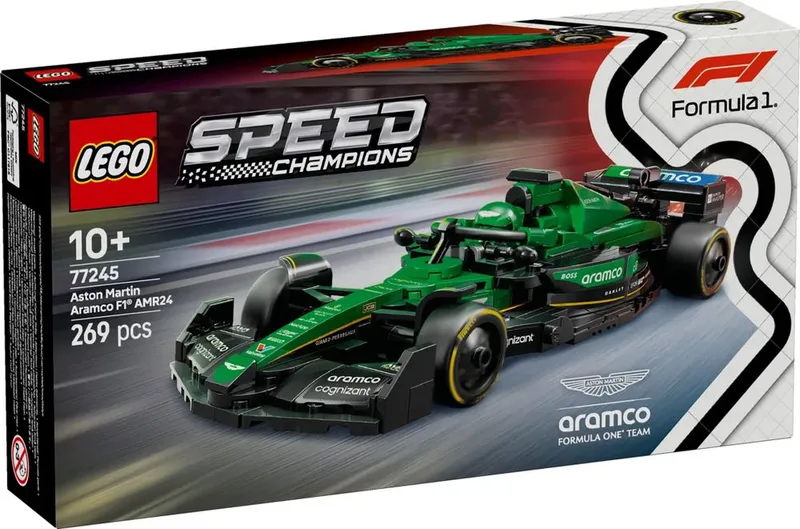 LEGO SPEED CHAMPIONS ASTON MARTIN ARAMCO F1 AMR24 RACE CAR (77245)