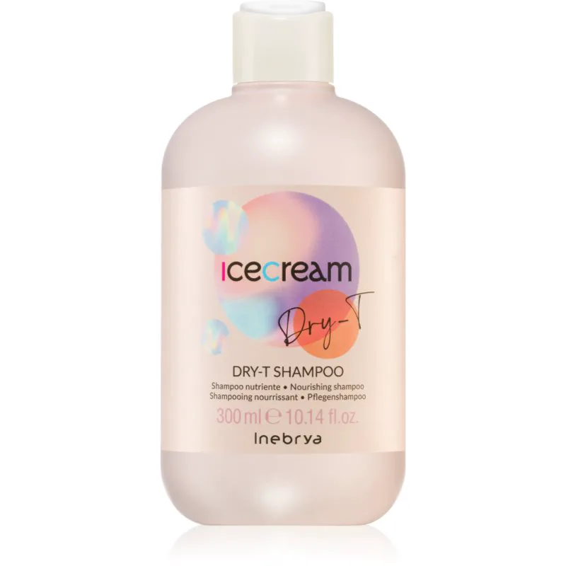Inebrya Ice Cream Dry-T θρεπτικό σαμπουάν για ξηρά και κατεστραμμένα μαλλιά 300 ml
