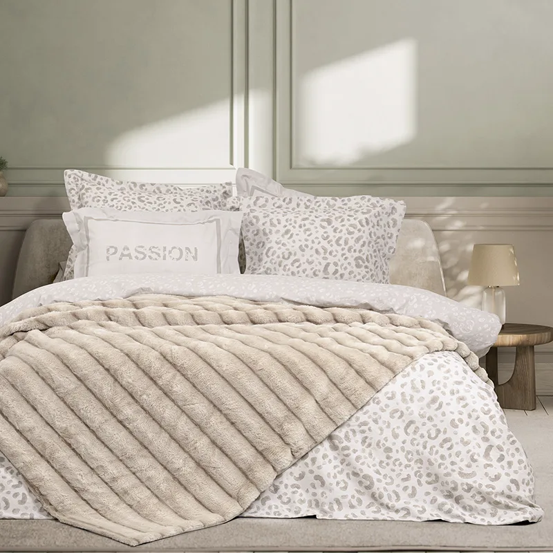 Κουβέρτα Fleece Υπέρδιπλη 220X240 Nima Carezza Ivory (220x240)
