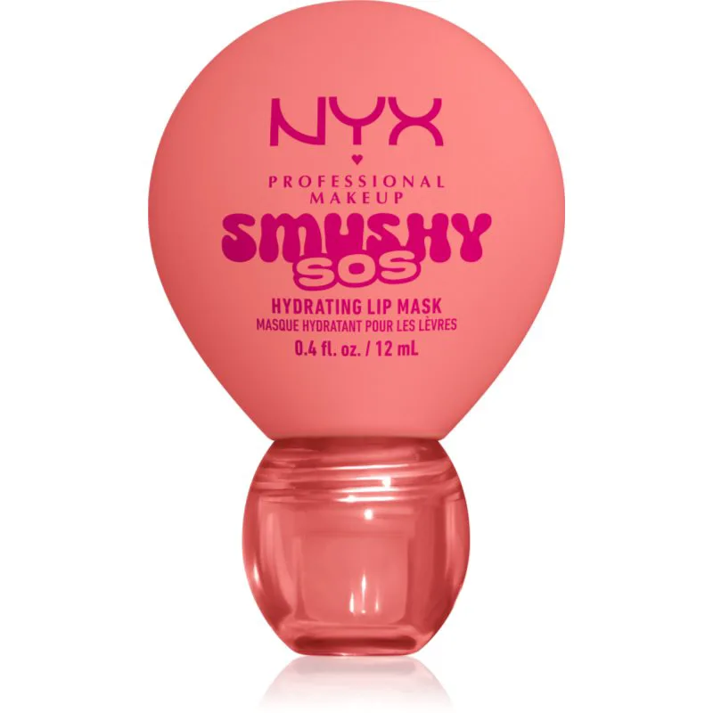 NYX Professional Makeup Smushy SOS ενυδατική μάσκα χειλιών απόχρωση 03 Peachy Pamper 12 ml