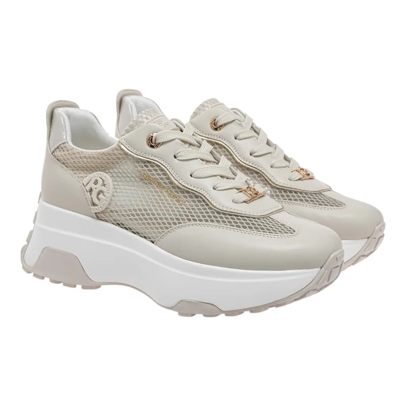 Renato Garini Γυναικεία Παπούτσια Sneakers 534-19R Μπέζ Διχτύ W119R53439W5