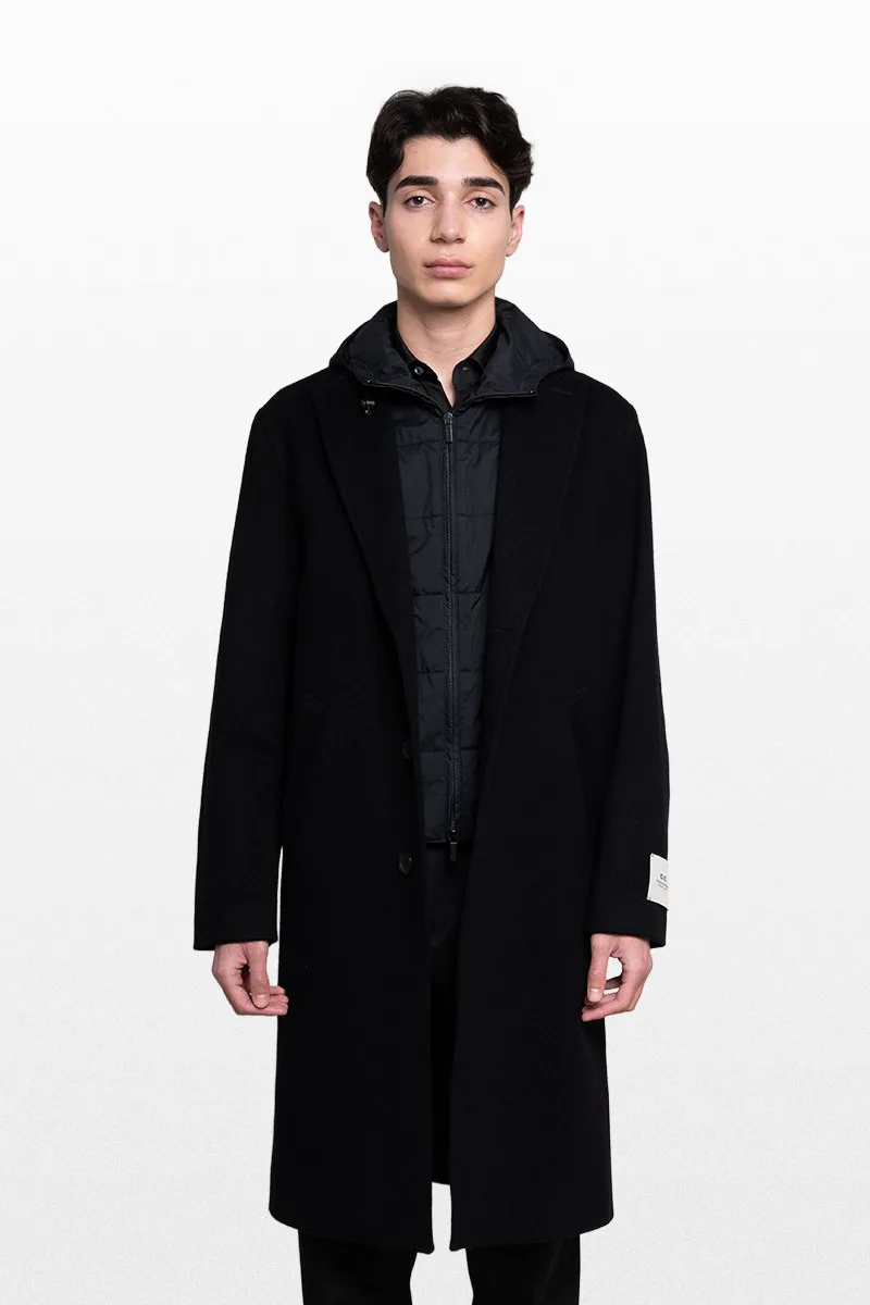CORNELIANI Ανδρικό Μαύρο Coat In Black