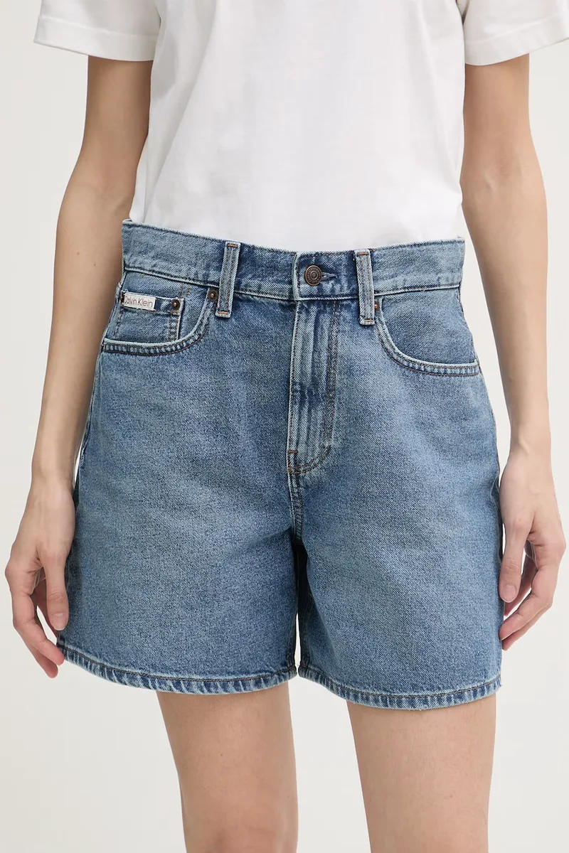 Calvin Klein Jeans σορτς γυναικεία ντένιμ