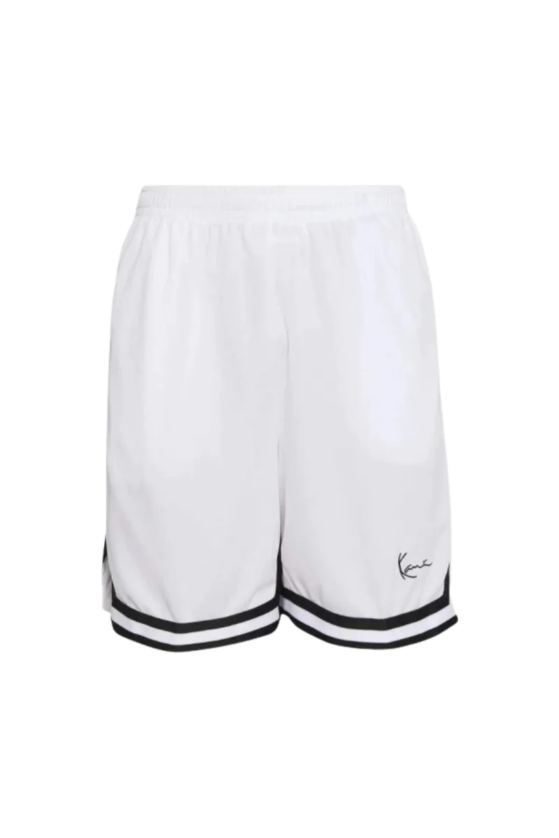 KARL KANI Shorts - Βερμούδες SIGNATURE MESH SHORTS - WHITE-ESSKKM-MS01-WHITE