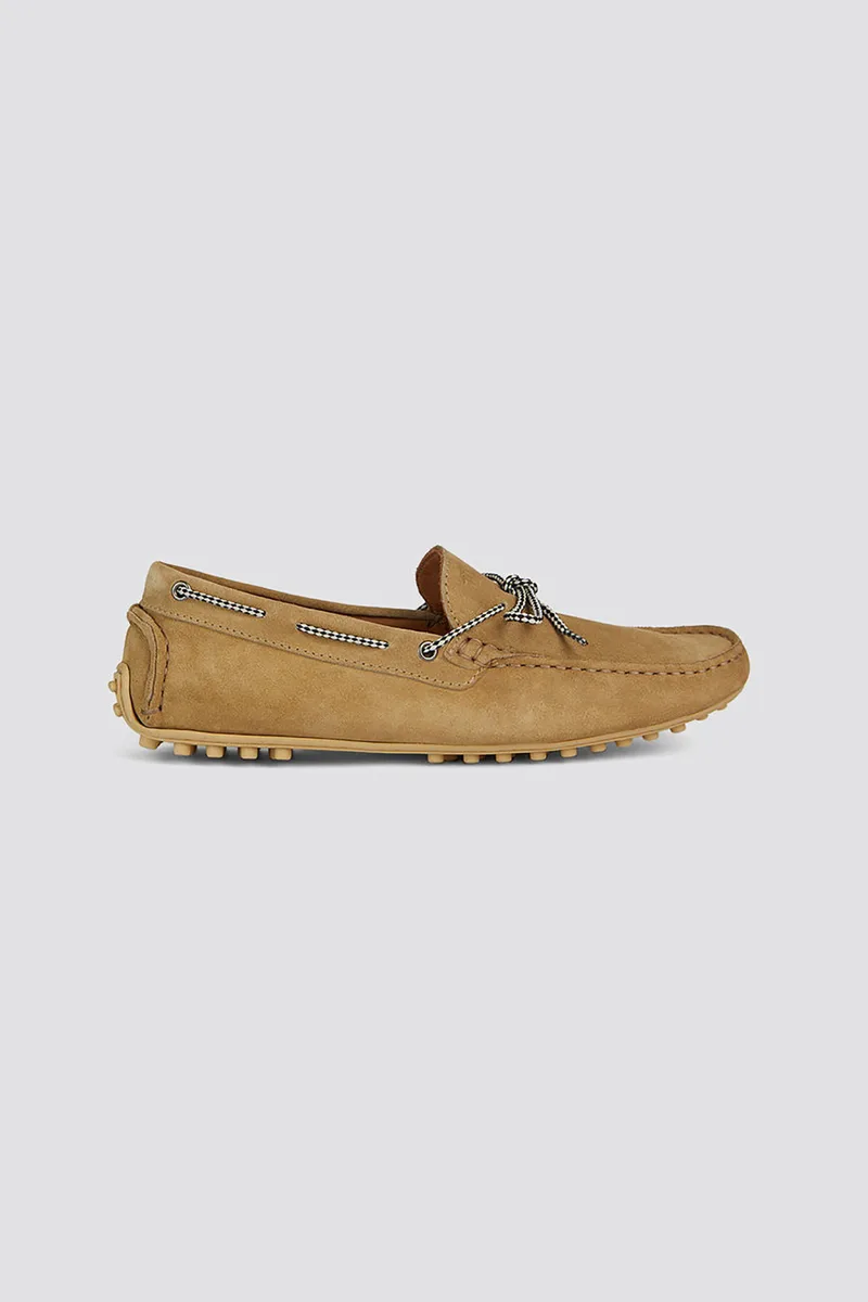 Trussardi Jeans ανδρικά loafers suede - 77A00169-9Y099999 Μπεζ