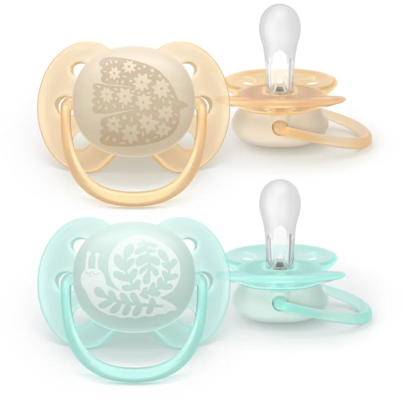 Philips Avent Ultrasoft SCF091/41 0-6 m πιπίλα Neutral 2 τμχ