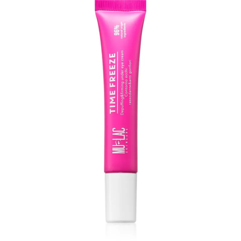 Mulac Cosmetics Time Freeze συσφικτική κρέμα για τα μάτια για την αντιμετώπιση του πρηξίματος και των μαύρων κύκλων 15 ml