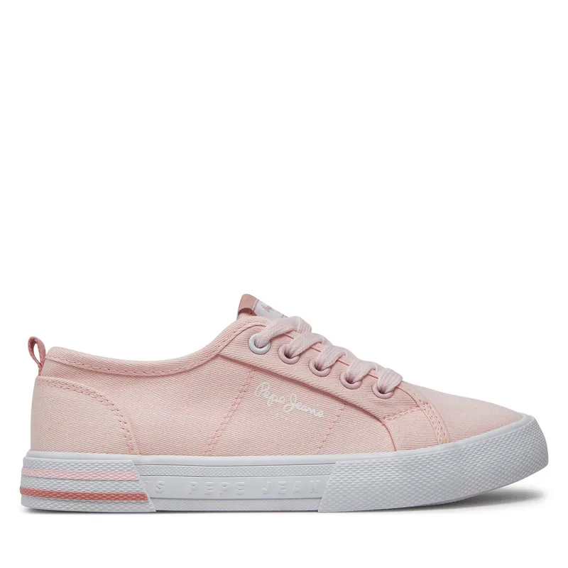 Πάνινα παπούτσια Pepe Jeans Brady Basic G PGS30604 Ροζ