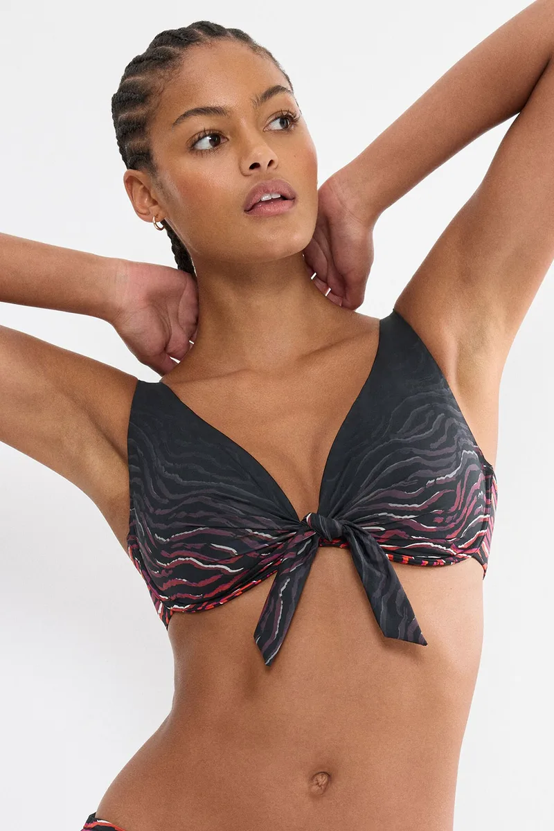Triumph γυναικείο μαγιό bikini τριγωνικό top με μπανέλα Summer Wild W (D, E Cup)-10226588-M004