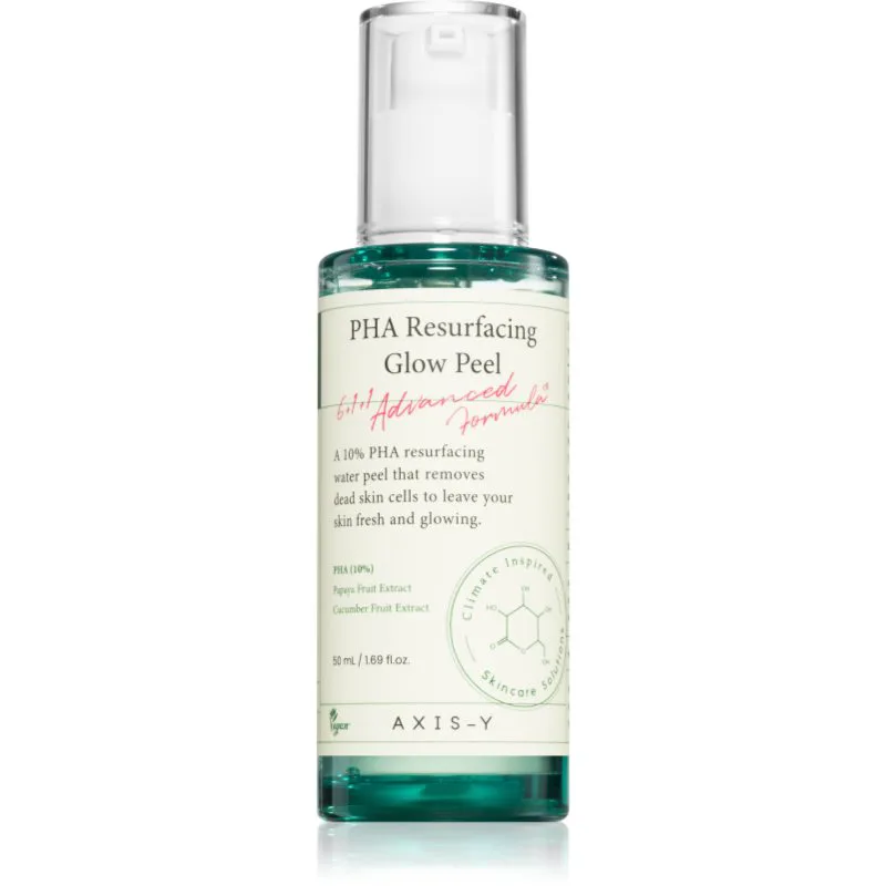 AXIS-Y 6+1+1 Advanced Formula PHA Resurfacing Glow Peel καθαριστική απολέπιση προσώπου για λαμπρή επιδερμίδα 50 ml