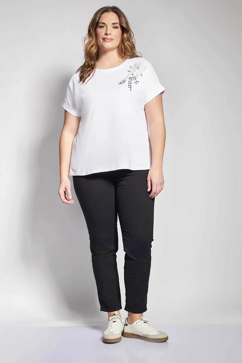 Parabita γυναικείο παντελόνι Slim Fit - 012610205378 Μαύρο