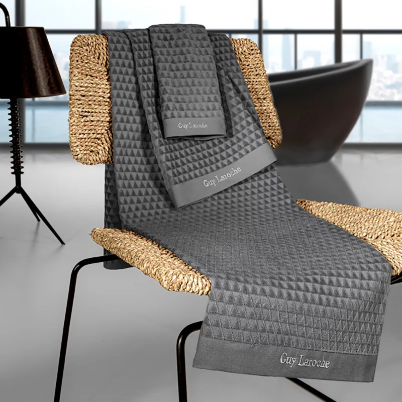 Πετσέτες Μπάνιου (Σετ 3 Τμχ) Guy Laroche Tokyo Anthracite