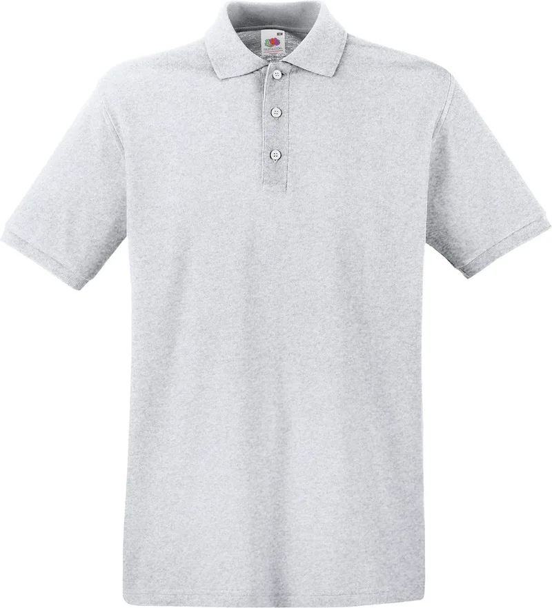 Ανδρική μπλούζα Polo Fruit of the Loom 63-218-0 Heather Grey