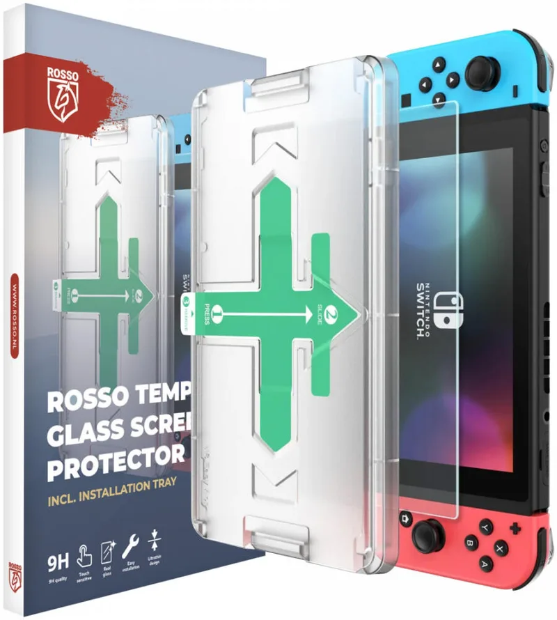 Αντιχαρακτικό Προστατευτικό Γυαλί Nintendo Switch - Κόκκινο Tempered Glass Οθόνης - Clear (8719246452567)