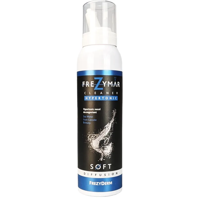 Frezyderm Frezymar Hypertonic Soft Diffusion Cleaner Υπέρτονο Ρινικό Αποσυμφορητικό Διάλυμα 100% Φυσικό με Θαλασσινό Νερό, για Βρέφη από 3 Μηνών 120ml