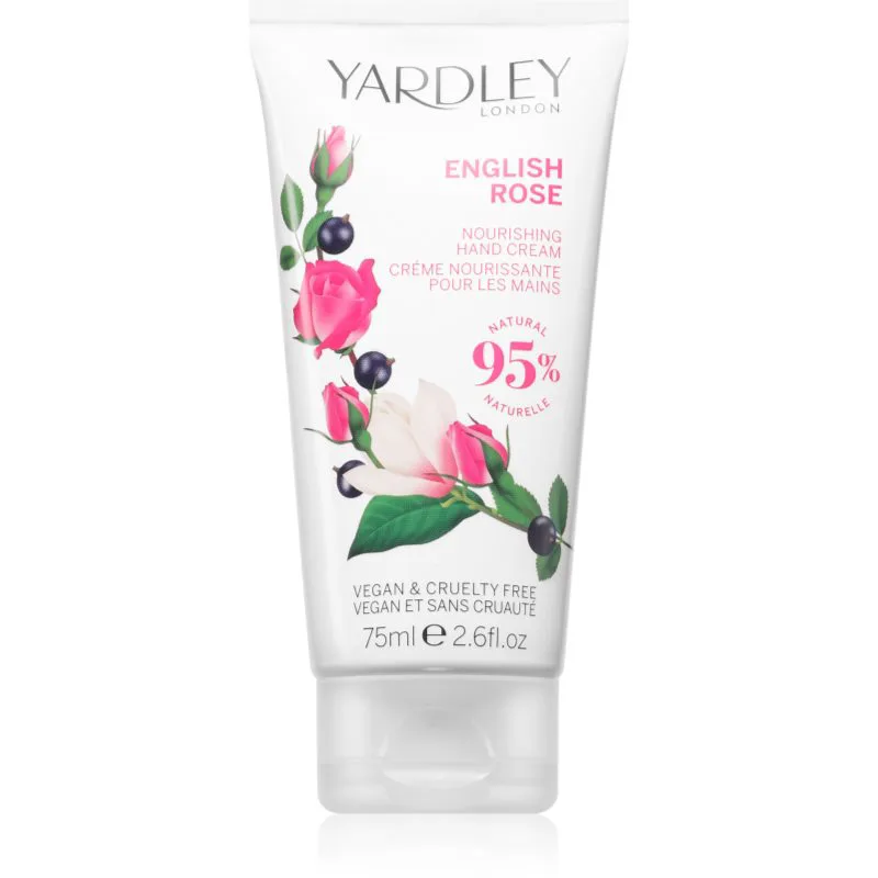 Yardley English Rose ενυδατική κρέμα για τα χέρια 75 ml